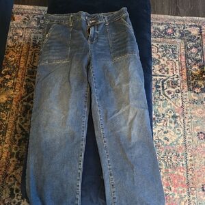 Stretchy Wide Leg Jeans